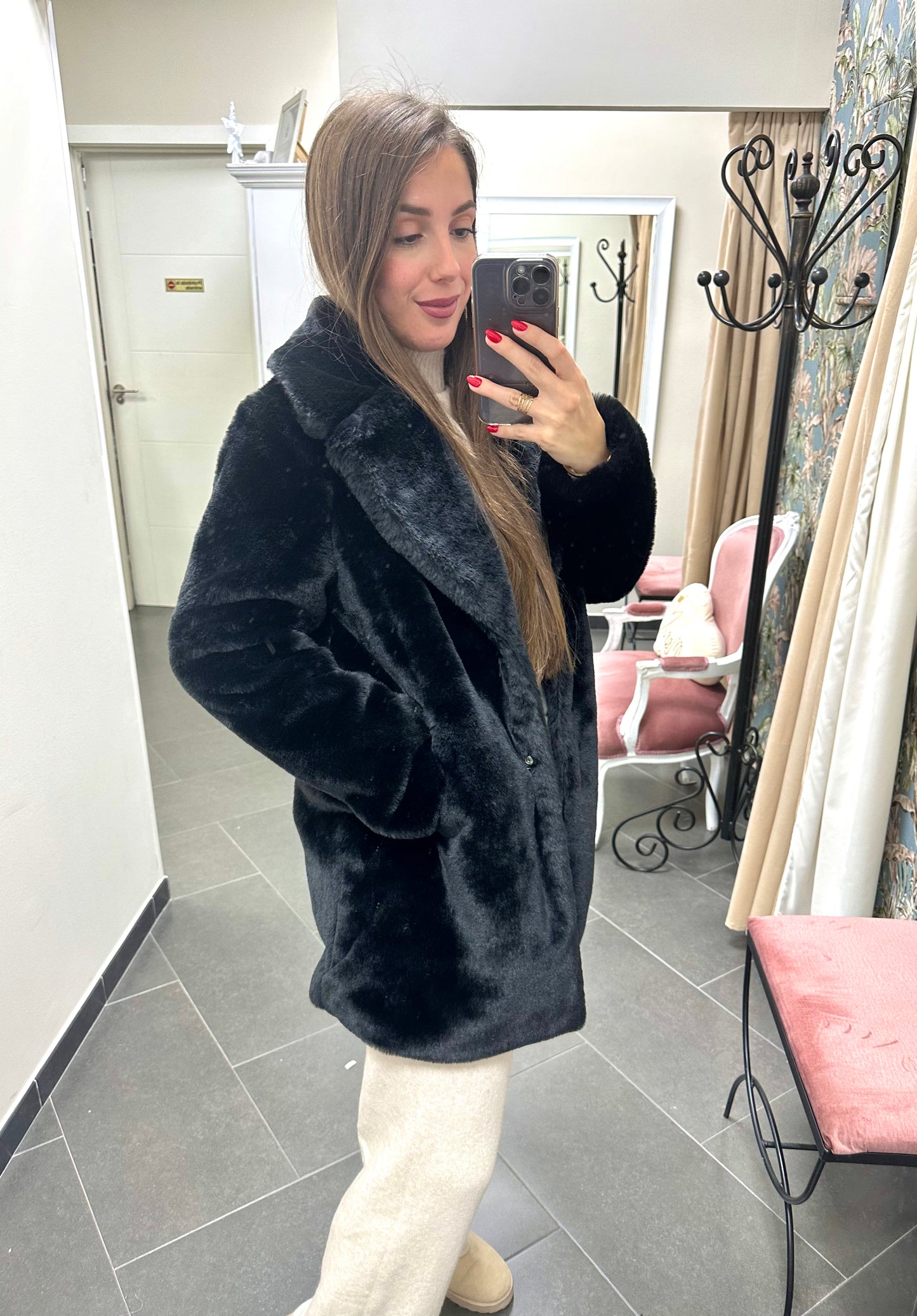 Abrigo pelo 3/4