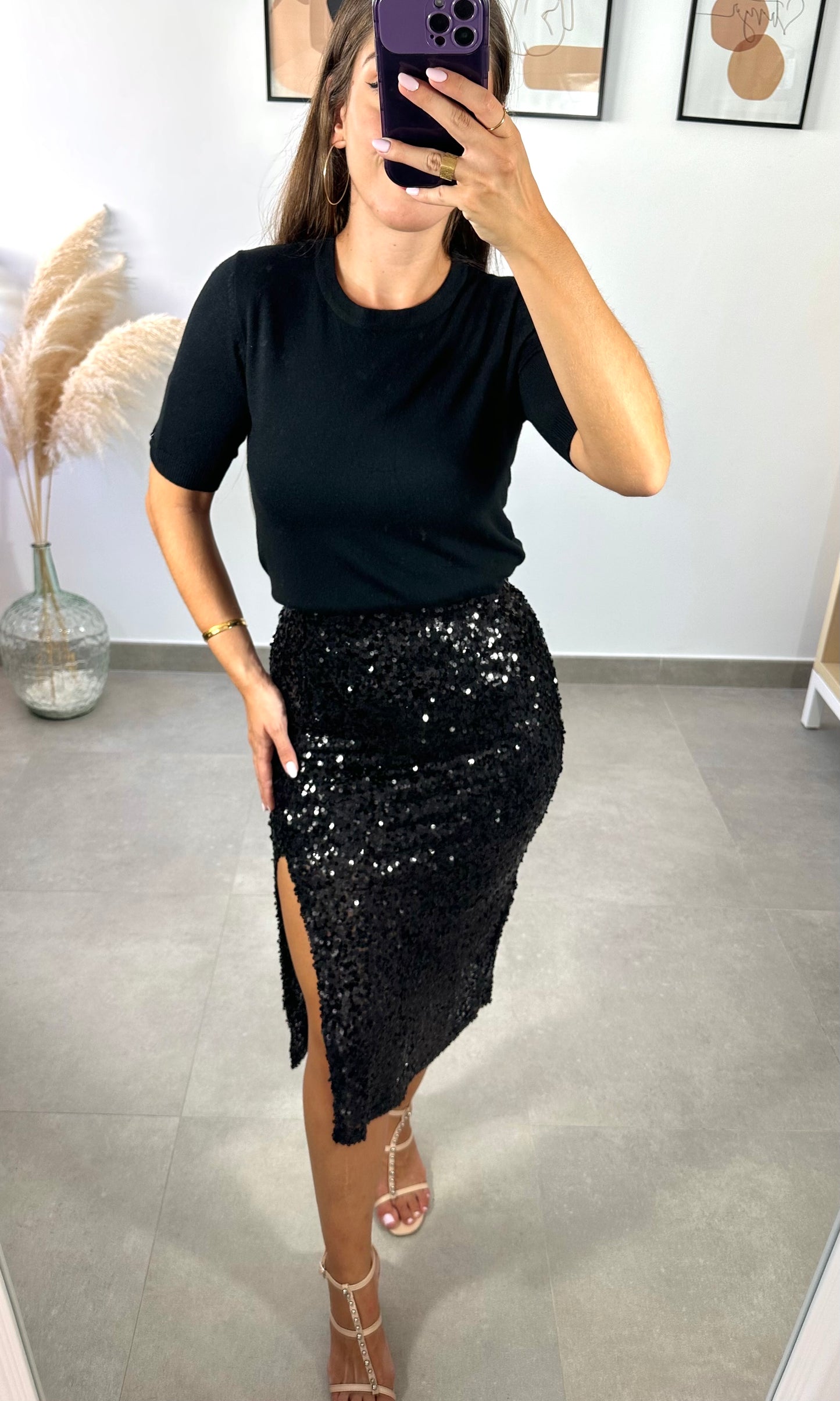 Falda Dubái Negra