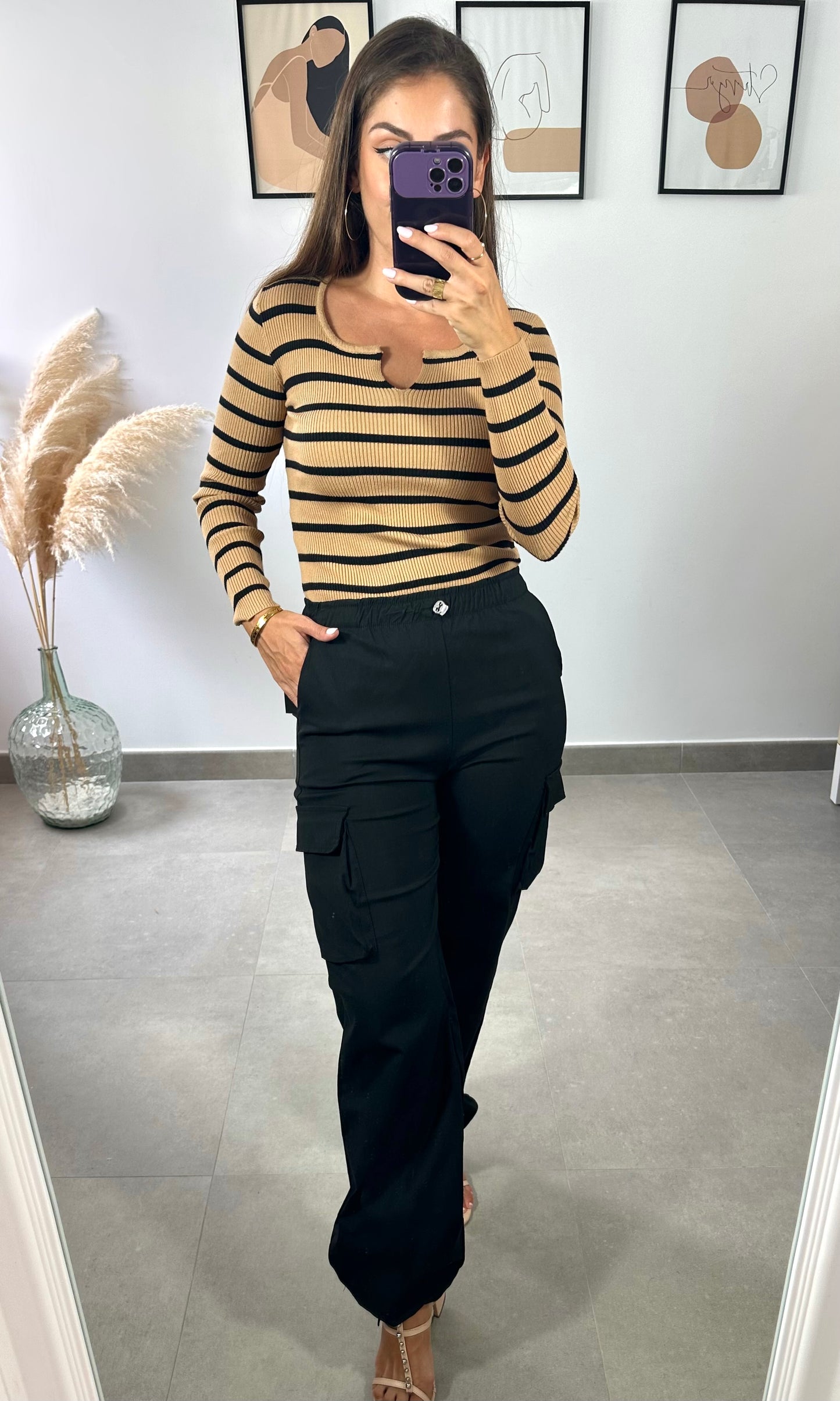 Pantalón Guiza Negro