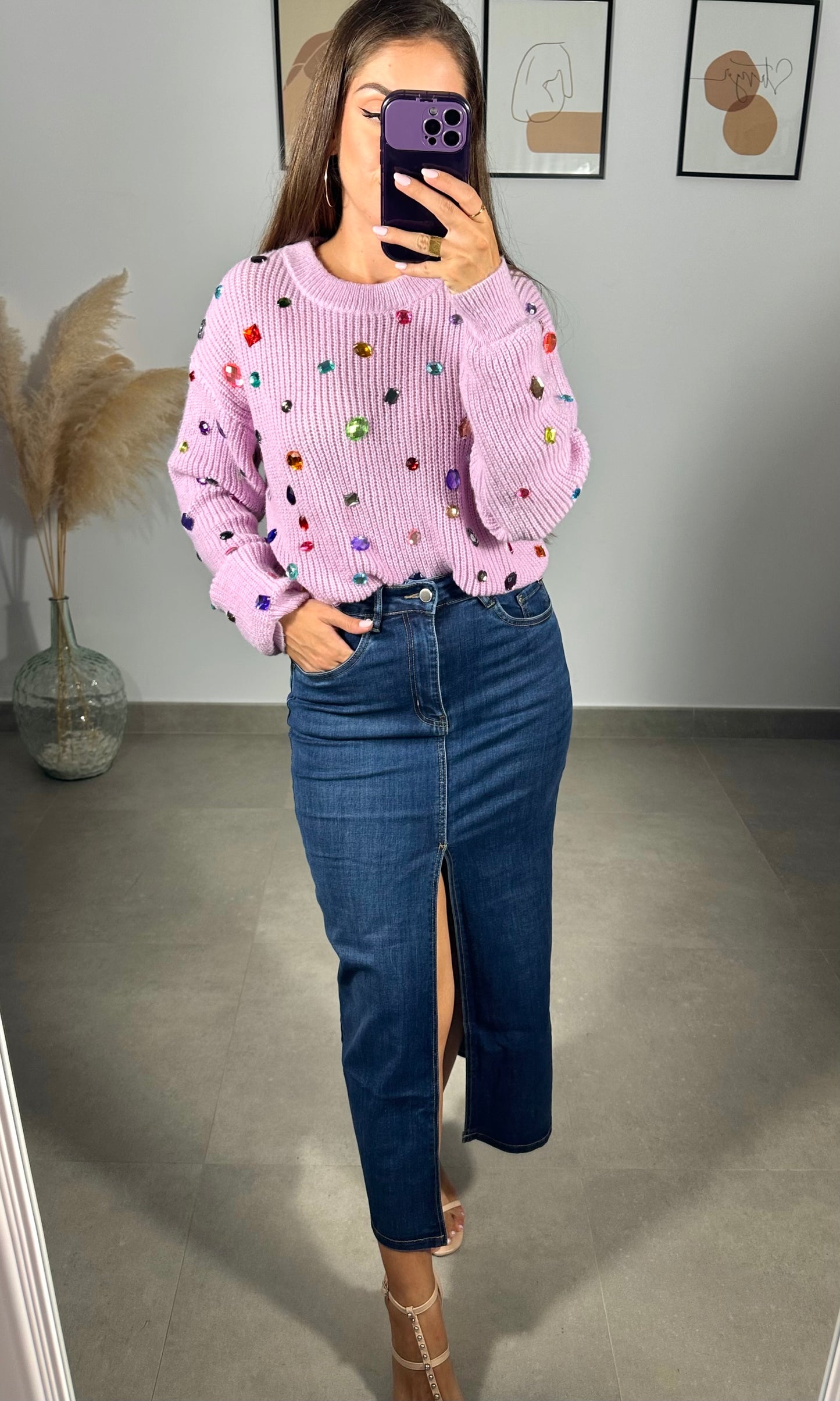 Falda Vaquera oscura