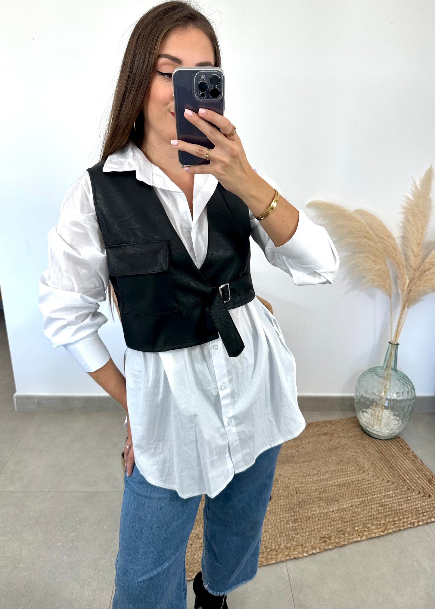 Camisa básica oversize