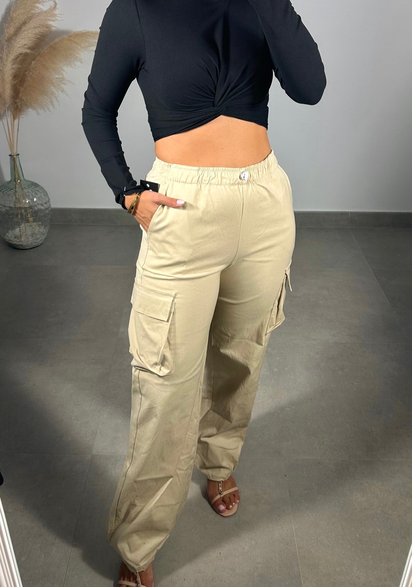 Pantalón Guiza Beige