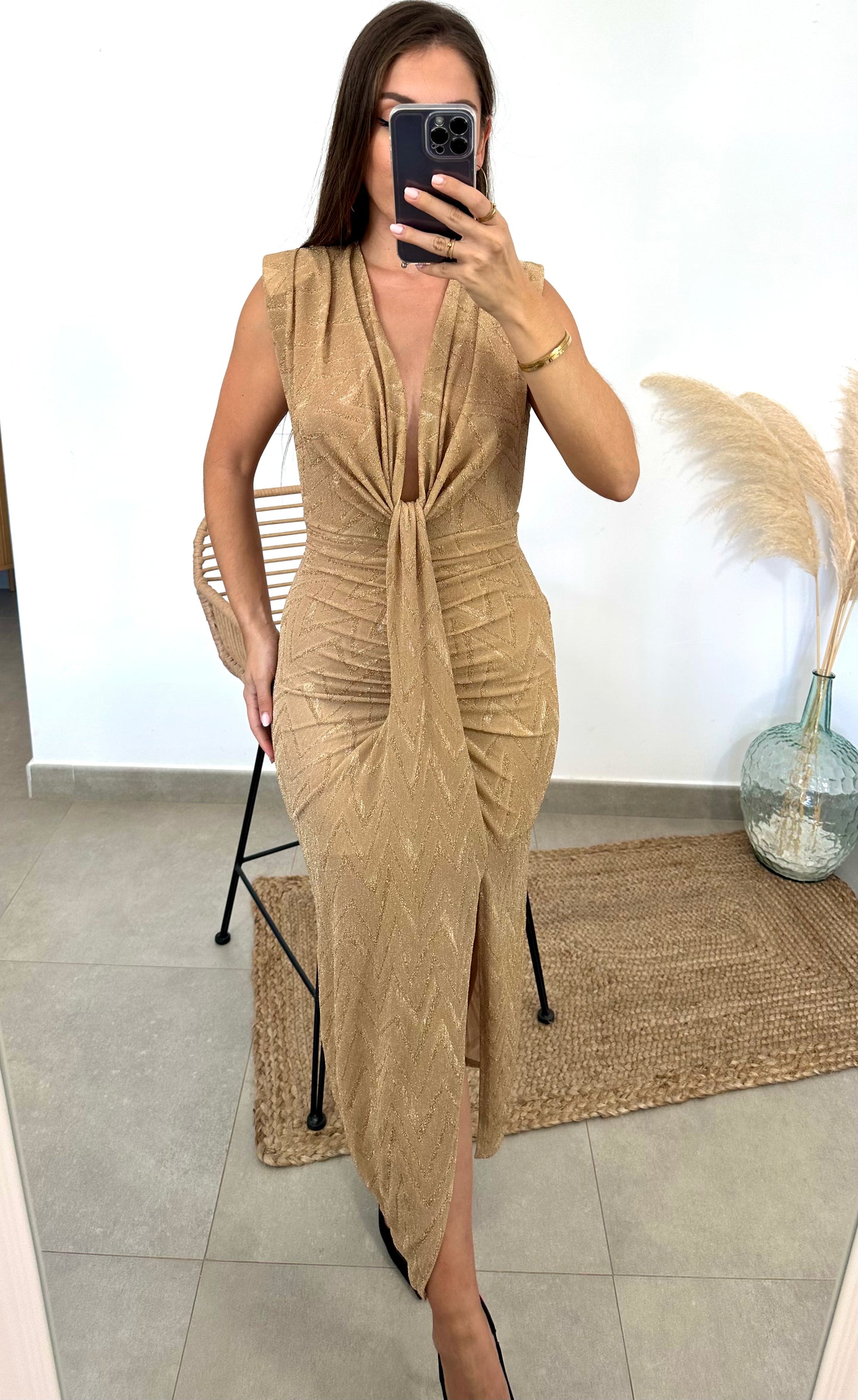 Vestido Grecia Dorado